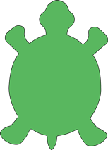 SHAPES ETC. Sticky Shape Notepad - Turtle-0