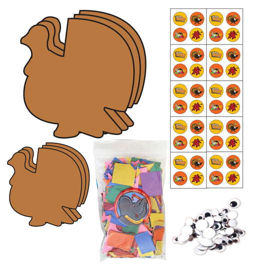 SHAPES ETC. Thanksgiving Turkey Deluxe Activity Kit-0