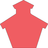 SHAPES ETC. Sticky Shape Notepad - Schoolhouse-0