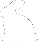 SHAPES ETC. Sticky Shape Notepad - Rabbit-0
