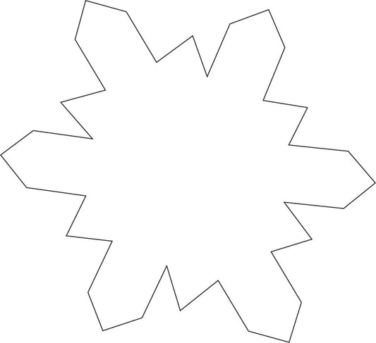 SHAPES ETC. Sticky Shape Notepad - Snowflake-0