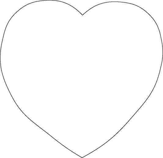 SHAPES ETC. Sticky Shape Notepad - White Heart-0