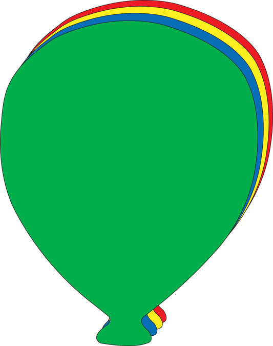 SHAPES ETC. Super Cut-Outs - Assorted Color Balloon-0