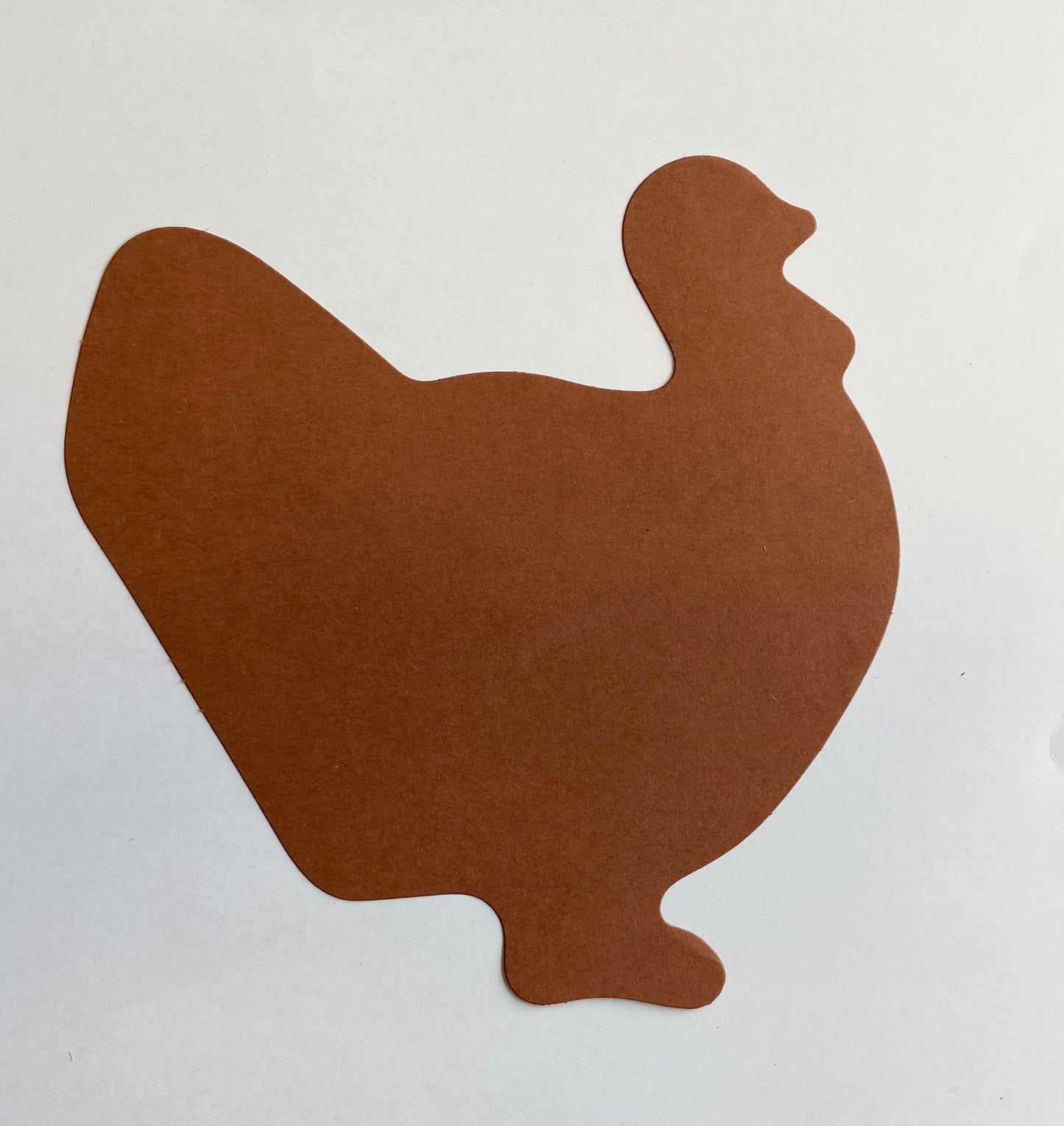 SHAPES ETC. Turkey Single Color Super Cut-Outs- 8” x 10”-0