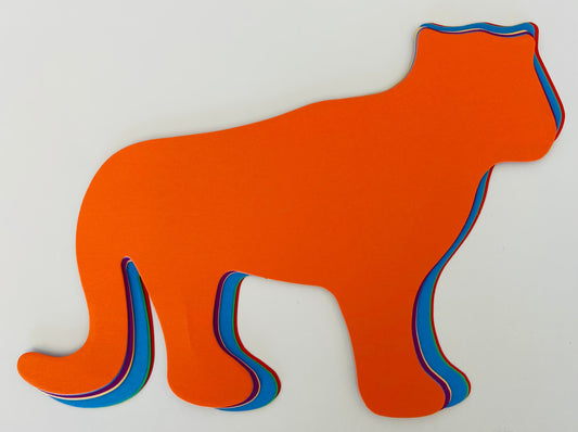 SHAPES ETC. Tiger Assorted Color Super Cut-Outs- 8” x 10”-0