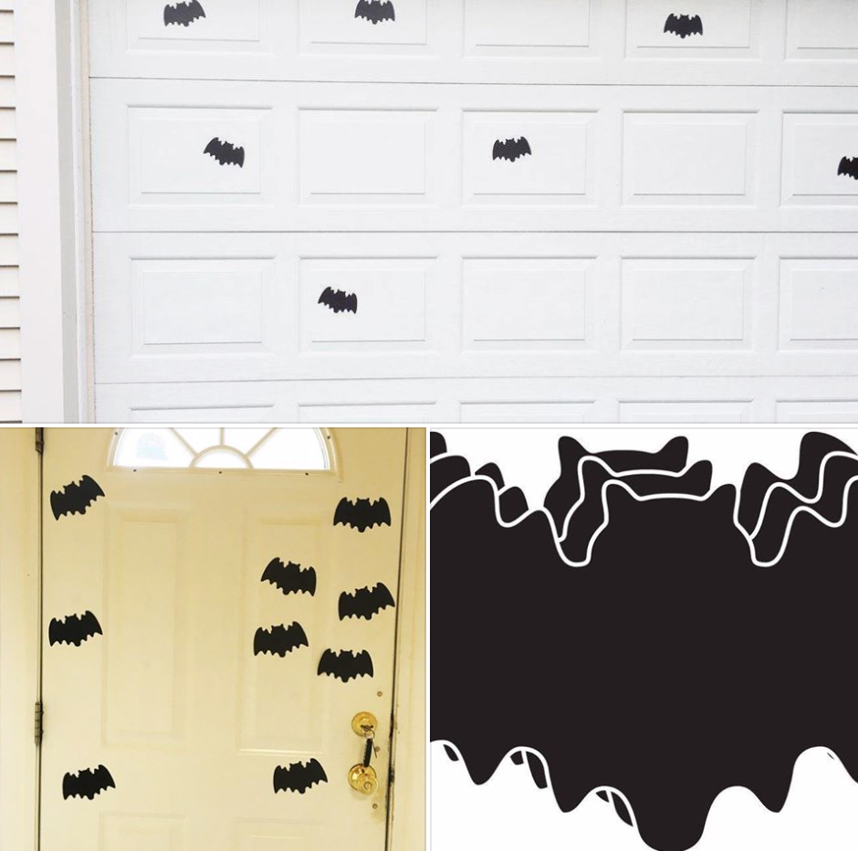 Die-Cut Magnetic - Large Single Color Bat-4