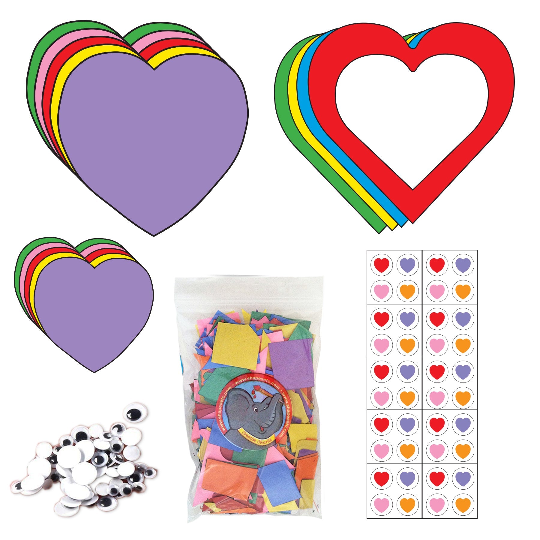 SHAPES ETC. Valentine's Deluxe Activity Kit-0