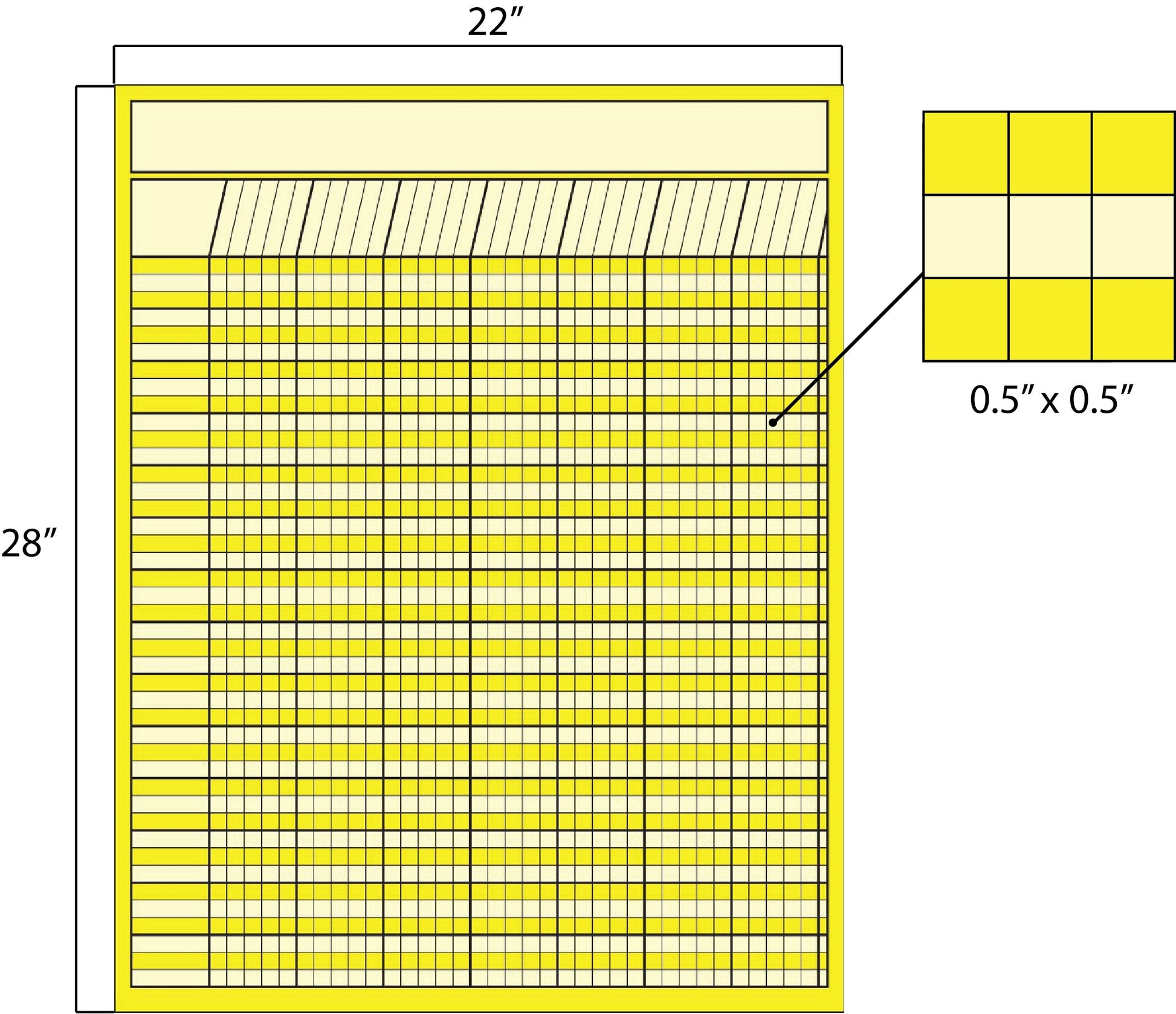 SHAPES ETC. Vertical Chart -  Set of 12-1