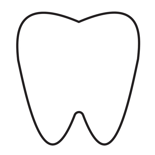 SHAPES ETC. Sticky Shape Notepad - Tooth-0