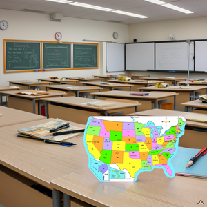 SHAPES ETC. U.S. Practice Map Double Combo Pack- 9” x 19”-2
